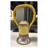 Vintage aflame railroad lantern
