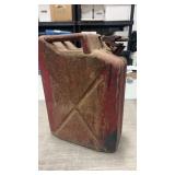 Vintage metal gas can