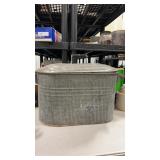 Galvanized steel tub