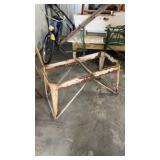 Vintage metal tub stand washtub stand