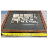 Vintage framed turn of century family photo
