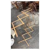 Portable folding Wooden drying stand