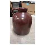 Brown Stoneware Jug Crock