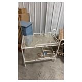 Metal wire outdoor table/rack 35ï¿½x19ï¿½x28ï¿½