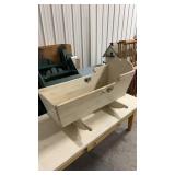Vintage wooden rocking  baby crib