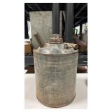 Vintage oil jug metal can