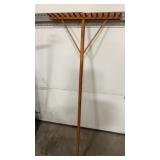 Antique wooden hay rake