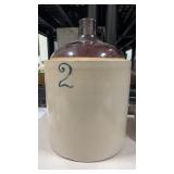 2 gallon stoneware crock jug unmarked