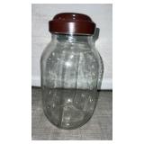 11ï¿½ Tall Glass Jar w/ Lid