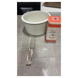 Crock, Johnsonï¿½s Baby Powder Tin& Glass Cake Knife