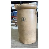 Large 4 gallon butter churn crock marked 4  15.5