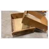 White wing grapes advertising wood crate  and