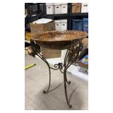Metal bird bath approximately  22.5 x14? 1 piece