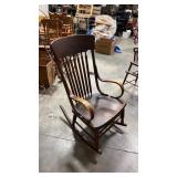 Antique wooden rocking chair