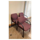 3 waiting chairs