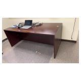 Wooden desk  approximately  35.5 x 71 x  29.5ï¿½
