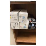 Laser jet printer ink and red folders