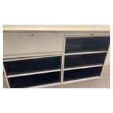 Double Sided Metal Storage Cabinet w/ Key, Approx