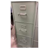 4 drawer metal file cabinet approximately  18 x
