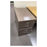 2 Drawer Metal Cabinet, Approx 28ï¿½ Tall