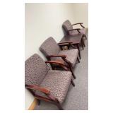 3 Office Chairs & Table, Desk is 24x24ï¿½