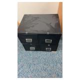 Metal file cabinet in 2 parts