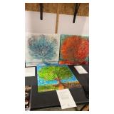 3 Rare piaintings by Autumn de Forst