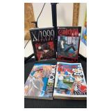 4 miscellaneous paper back books /comics  X/1999