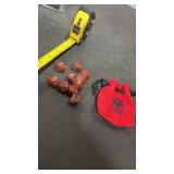 10 Chessex Polyhedral Dice w/ Bag Brown