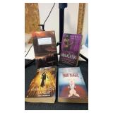 4 miscellaneous paper back books /comics  the