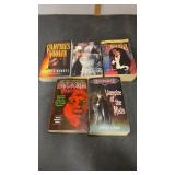5 Vintage Paperback Books, Dracula, Vampires