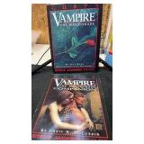 2 paper back books. vampire the masquerade and