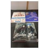 4 Art Books, Gothic Art , Human Anatomy, Drawing