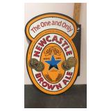 Newcastle Brown Ale Wood Beer Sign