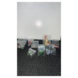 Group of pierced  Christmas earrings