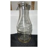Kristofersonï¿½s  1 qt milk  glass bottle