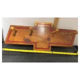 Vintage Wood Bow Tie Coat Rack