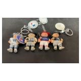 4 Lil Sports Brat Baseball Key Chains