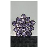Ladies  purple stone brooch