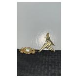 Gold tone ladies brooches /pins