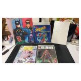 Batman, forever movie storybook, Spider-Man book,
