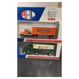 2 AHL 1:64 Scale Semi Truck Trailers NIP Yellow