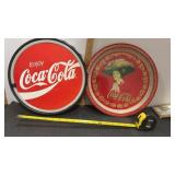 Coca Cola Battery Light & Coca Cola Serving Tray