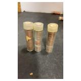 3 Tubes Canadian Pennies 2 Rolls 1965 & 1 Roll