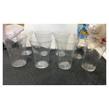 8 Fostoria. ' starburst ï¿½  juice glasses.  1 has a