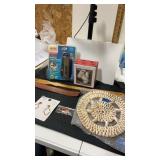 Miscellaneous group of costume jewelry , salt and