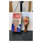 1976 happy mouth, bottle opener, and original box