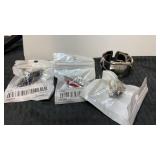 3 ladies rings. New in pkg.  and cuff watch