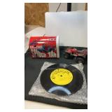 Batman record 33 1/3 Spider-Man tin mailbox and a