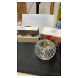 Mikasa candlestick holders and Godinger monsters,